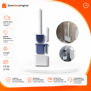2 em 1 Escova de Silicone para Vaso Sanitário - Base de Banheiro Privada, Alta Eficiência