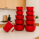 Kit 10 Potes Bowl + Jarra 1.800