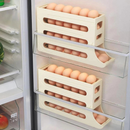 Peça Porta Ovos Deslizante Organizador Para Geladeira De 4 Camadas Automática Rolantes