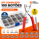 AplicaMax™ - Alicate Profissional para Aplicação de Botões + BRINDE HOJE (100 botões de metal)