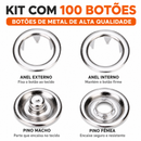 AplicaMax™ - Alicate Profissional para Aplicação de Botões + BRINDE HOJE (100 botões de metal)