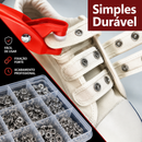 AplicaMax™ - Alicate Profissional para Aplicação de Botões + BRINDE HOJE (100 botões de metal)