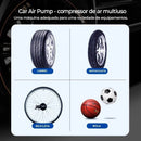Carro Pneu Inflator Bomba De Ar Elétrica Mini Portátil Sem Fio Compressor Para Motocicleta Bicicleta