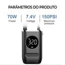 Carro Pneu Inflator Bomba De Ar Elétrica Mini Portátil Sem Fio Compressor Para Motocicleta Bicicleta