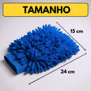 Kit Automotivo Flanela de Microfibra 30x40cm + 05 Pincel Detalhamento + Luva Microfibra