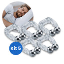 Kit 5 Dispositivos Anti Ronco Clips Dilatador Nasais Magnéticos Melhora Sono Respiração Noites Sono